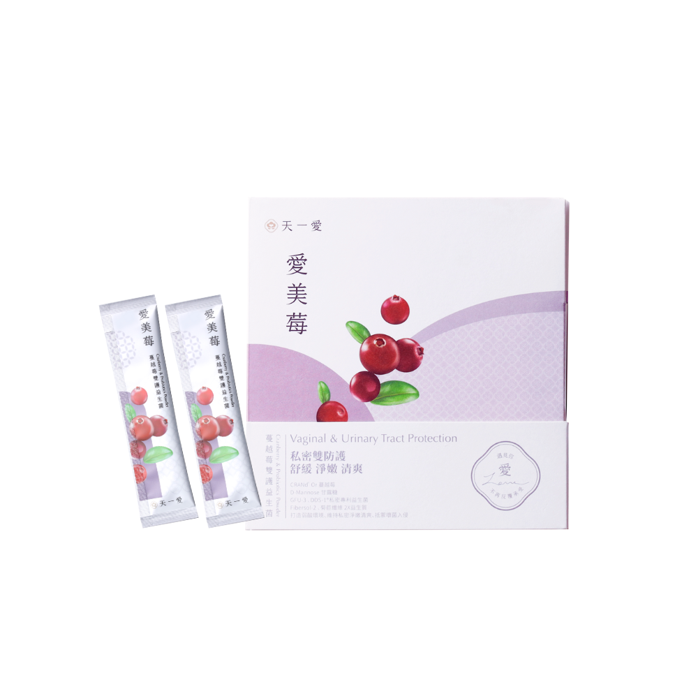 【愛美莓】蔓越莓雙護益生菌1盒(15入/盒)